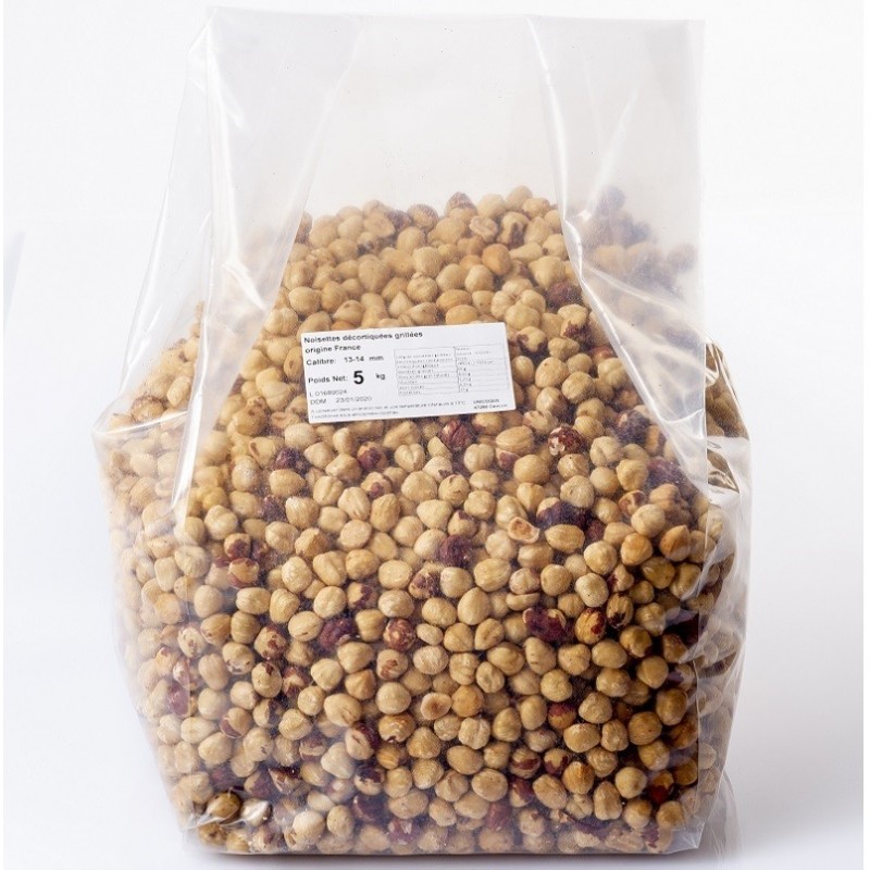 Noisettes grillées entières sac 5kg sous azote